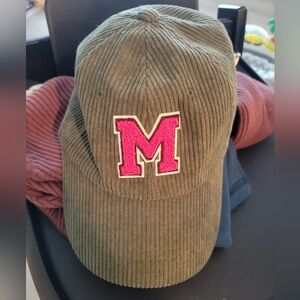 Corduroy 'M' hat